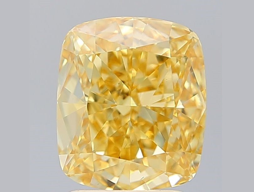 Cushion Cut - Yellow - VS1