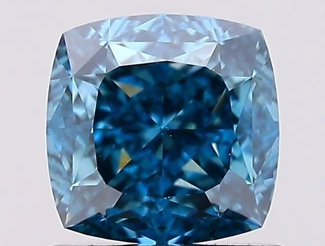 Cushion Cut - Blue - VVS2