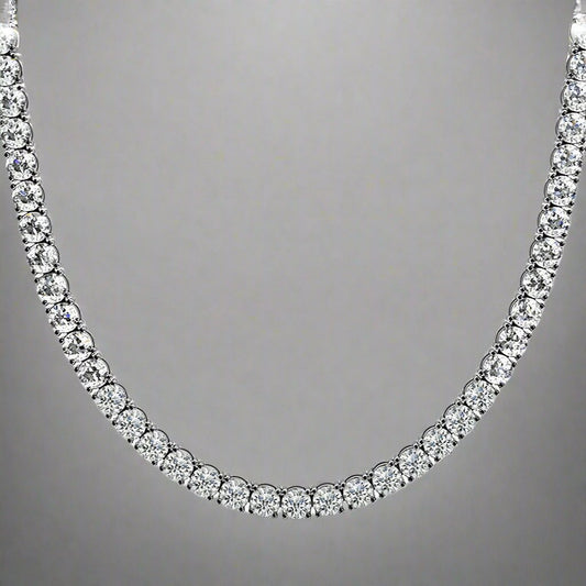 10ctw Lab Diamond Tennis Necklace