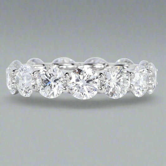 Round Diamond Eternity Band