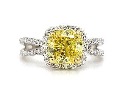 Complete Engagement Rings - Yellow - VS2