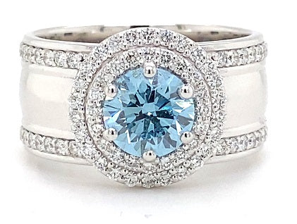 Complete Engagement Rings - Blue - VS1
