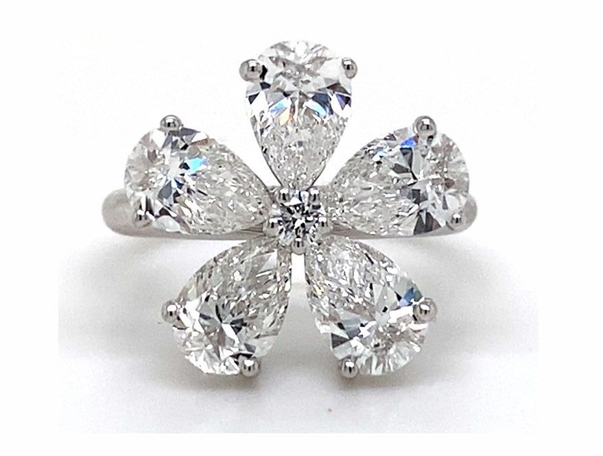 Flower Diamond Ring - Fabeau & Co.