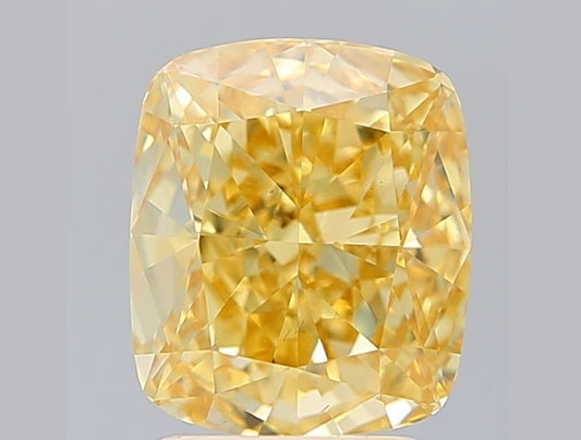 Cushion Cut - Yellow - VS1
