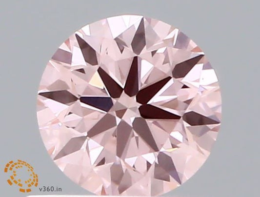 Round 0.46ct Intense Pink VS1 LAB Created Diamond