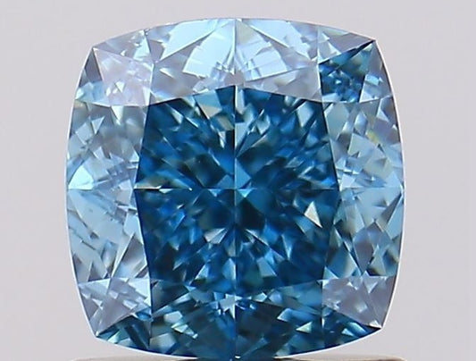 Cushion Cut - Blue - VVS2