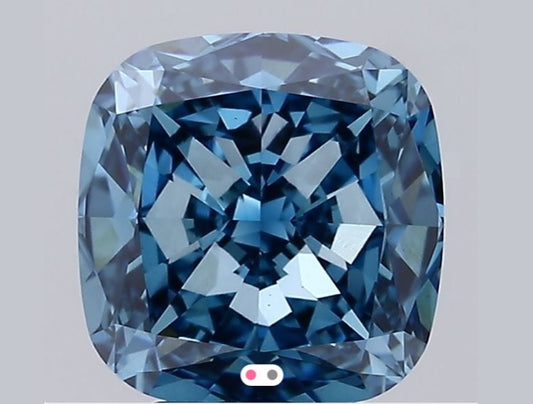 Cushion Cut - Blue - VS1 - Fabeau & Co.