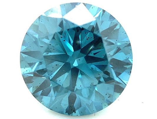 2.88ct Round Blue SI1 LAB