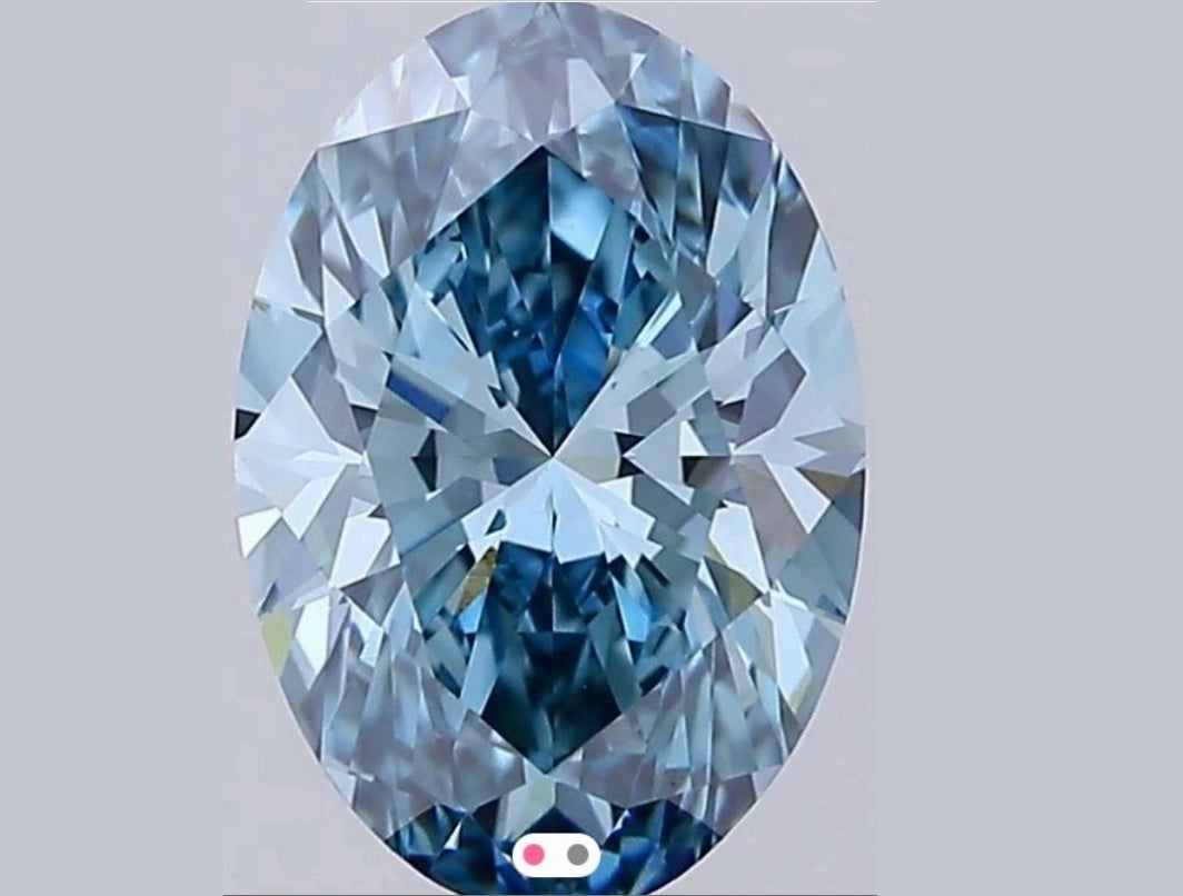 Oval - Blue - VVS2