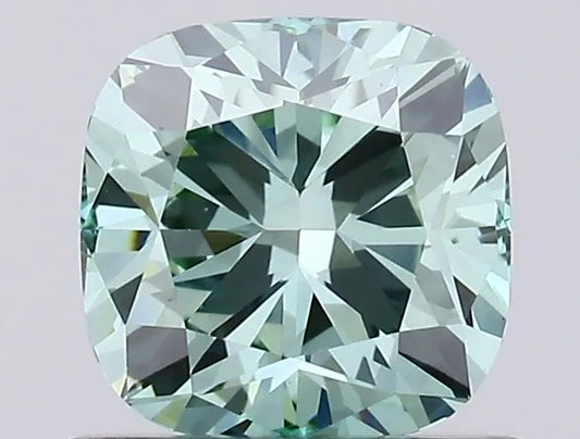 0.80ct Cushion Green VVS2 LAB