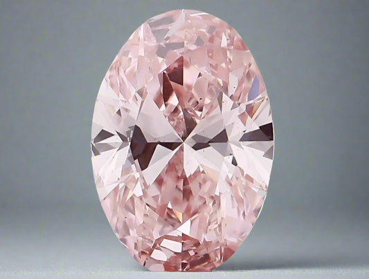 2.00ct Lab-Created Pink Oval Diamond