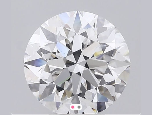 3.95ct Lab Created Round Diamond